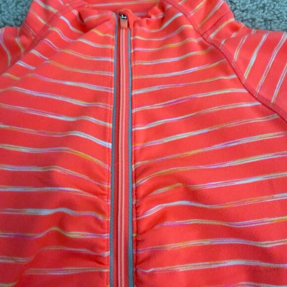 Athleta Pink Stripe Half-zip Jacket-S - Picture 7 of 7